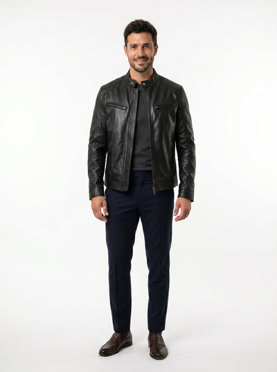 CHAQUETA CUERO HUGO